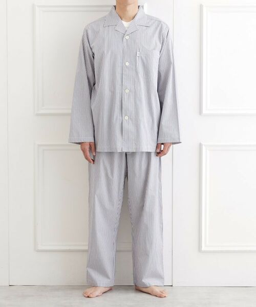 TAKEO KIKUCHI / タケオキクチ ルームウェア | ブリティッシュストライプ テーラードパジャマ | 詳細3