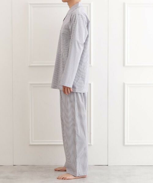 TAKEO KIKUCHI / タケオキクチ ルームウェア | ブリティッシュストライプ テーラードパジャマ | 詳細4