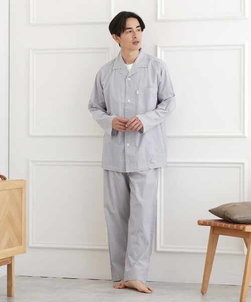 TAKEO KIKUCHI/タケオキクチ ブリティッシュストライプ テーラードパジャマ レッド(062) 03(L) TAKEO KIKUCHI/タケオキクチ ブリティッシュストライプ テーラードパジャマ レッド(062) 03(L)
