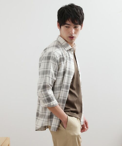 TAKEO KIKUCHI / タケオキクチ シャツ・ブラウス | 【LIMITED】リネンブレンド 7分袖シャツ | 詳細16