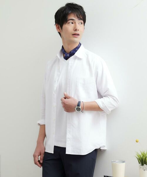 TAKEO KIKUCHI / タケオキクチ シャツ・ブラウス | 【LIMITED】リネンブレンド 7分袖シャツ | 詳細21