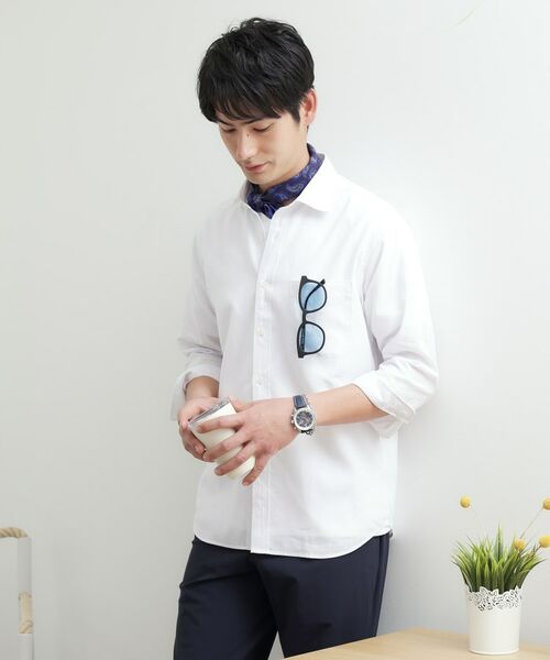 TAKEO KIKUCHI / タケオキクチ シャツ・ブラウス | 【LIMITED】リネンブレンド 7分袖シャツ | 詳細22