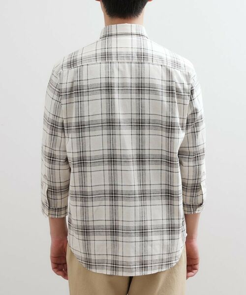 TAKEO KIKUCHI / タケオキクチ シャツ・ブラウス | 【LIMITED】リネンブレンド 7分袖シャツ | 詳細4