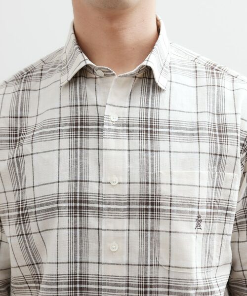 TAKEO KIKUCHI / タケオキクチ シャツ・ブラウス | 【LIMITED】リネンブレンド 7分袖シャツ | 詳細5