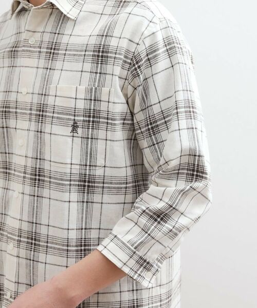 TAKEO KIKUCHI / タケオキクチ シャツ・ブラウス | 【LIMITED】リネンブレンド 7分袖シャツ | 詳細7