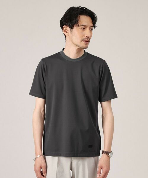 TAKEO KIKUCHI/タケオキクチ 【接触冷感】テーラード Tシャツ チャコールグレー(014) 02(M) TAKEO KIKUCHI/タケオキクチ 【接触冷感】テーラード Tシャツ チャコールグレー(014) 02(M)
