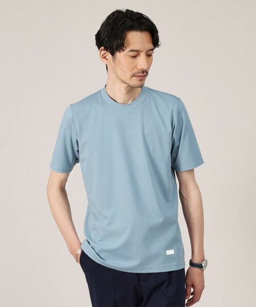 TAKEO KIKUCHI/タケオキクチ 【接触冷感】テーラード Tシャツ ブルー(092) 05(3L) TAKEO KIKUCHI/タケオキクチ 【接触冷感】テーラード Tシャツ ブルー(092) 05(3L)