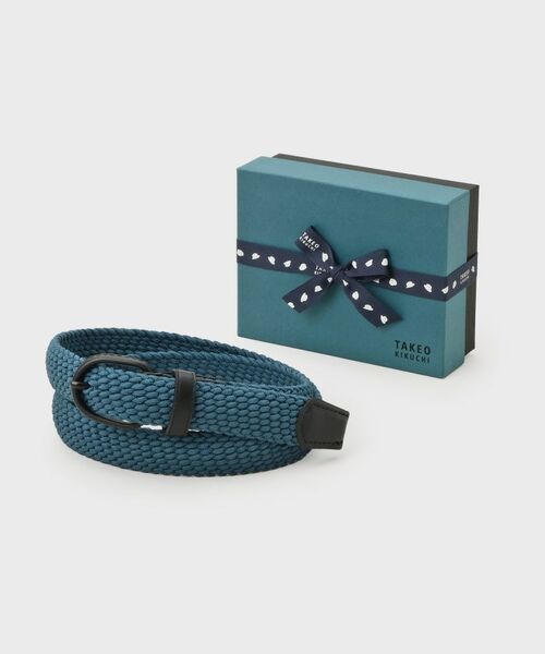 TAKEO KIKUCHI / タケオキクチ ベルト・サスペンダー | 【ONOFF対応／サイズフリー穴】モノトーンゴムメッシュ | 詳細1