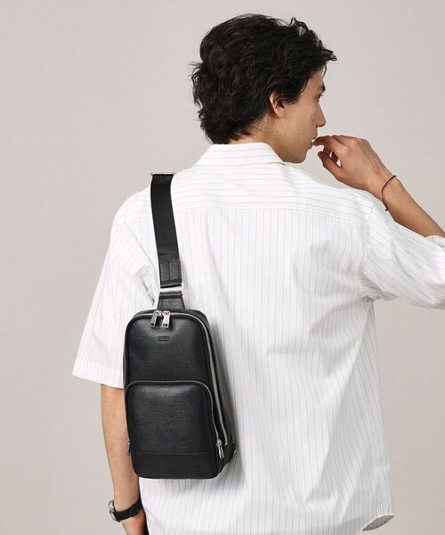 TAKEO KIKUCHI / タケオキクチ ショルダーバッグ | 水シボレザーワンショルダーバッグ | 詳細12