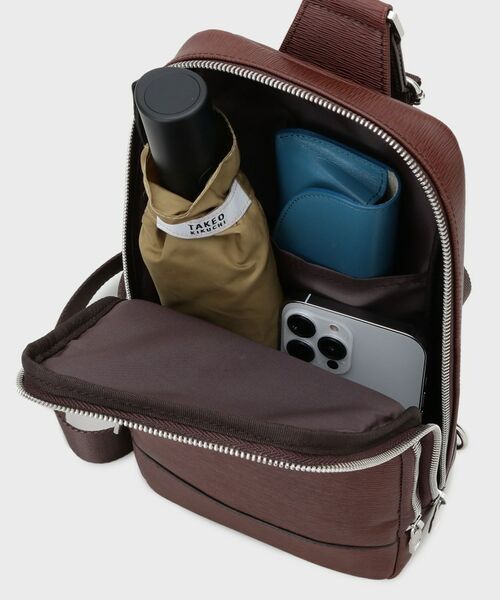 TAKEO KIKUCHI / タケオキクチ ショルダーバッグ | 水シボレザーワンショルダーバッグ | 詳細7