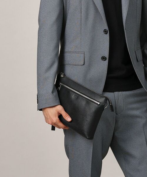 TAKEO KIKUCHI / タケオキクチ クラッチ・パーティバッグ | 水シボレザー2WAYクラッチバッグ | 詳細14