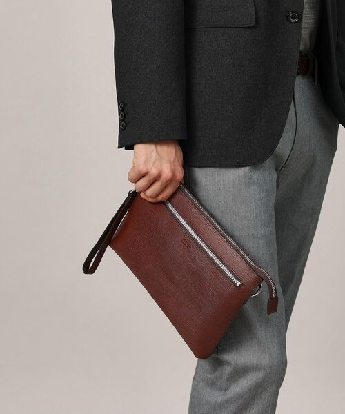 TAKEO KIKUCHI / タケオキクチ クラッチ・パーティバッグ | 水シボレザー2WAYクラッチバッグ | 詳細17