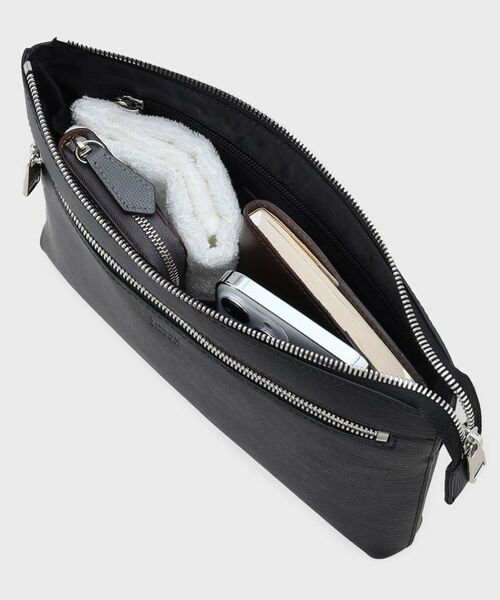 TAKEO KIKUCHI / タケオキクチ クラッチ・パーティバッグ | 水シボレザー2WAYクラッチバッグ | 詳細7