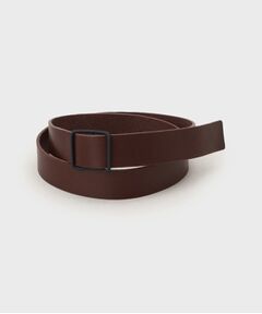 極美品 BLACK LABEL CRESTBRIDGE ベルト ブラウン レザー チェックバックルプリズムエンボスレザーベルト （ベルト