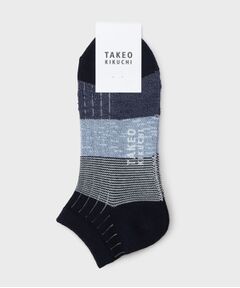 TAKEO KIKUCHI / タケオキクチ ソックス | ミックスボーダーショートソックス