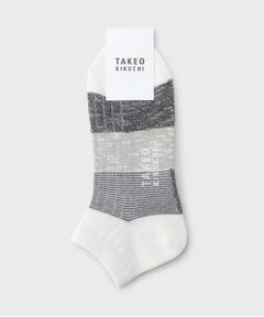 TAKEO KIKUCHI / タケオキクチ ソックス | ミックスボーダーショートソックス