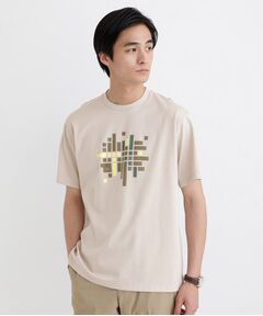 TAKEO KIKUCHI / タケオキクチ Tシャツ | モザイクロゴ ポンチTシャツ