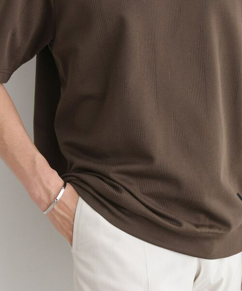 TAKEO KIKUCHI / タケオキクチ カットソー | 【尾州ファブリック】 スライドパズル柄 ポンチ プルオーバー | 詳細13