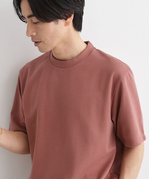 TAKEO KIKUCHI / タケオキクチ カットソー | 【尾州ファブリック】 スライドパズル柄 ポンチ プルオーバー | 詳細21