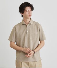 TAKEO KIKUCHI / タケオキクチ ポロシャツ | 千鳥柄ポロシャツ