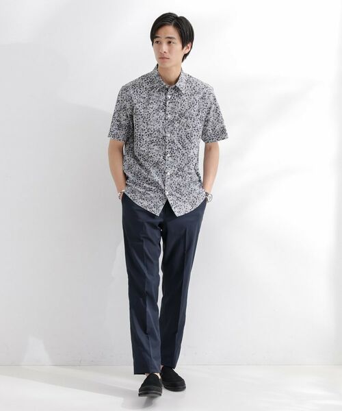 TAKEO KIKUCHI / タケオキクチ シャツ・ブラウス | ストライプ小花プリント 半袖シャツ | 詳細12