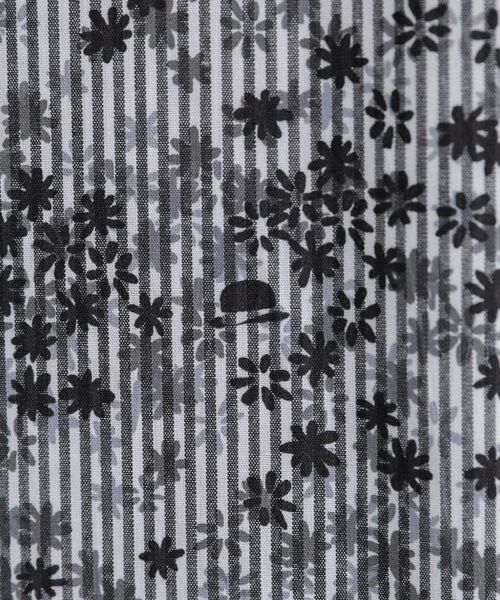 TAKEO KIKUCHI / タケオキクチ シャツ・ブラウス | ストライプ小花プリント 半袖シャツ | 詳細13