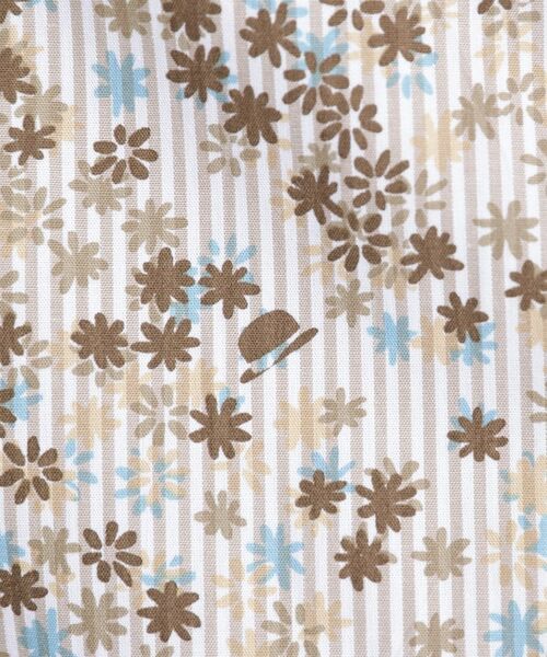 TAKEO KIKUCHI / タケオキクチ シャツ・ブラウス | ストライプ小花プリント 半袖シャツ | 詳細17