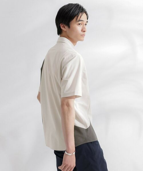 TAKEO KIKUCHI / タケオキクチ シャツ・ブラウス | サイド切り替え 半袖シャツ | 詳細11