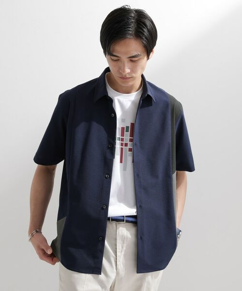 kiyoko　JURGEN LEHL 幾何学模様 半袖シャツ 新品未使用♡ Jurgen Lehl - JURGEN LEHL ヨーガンレール カジュアルシャツ M