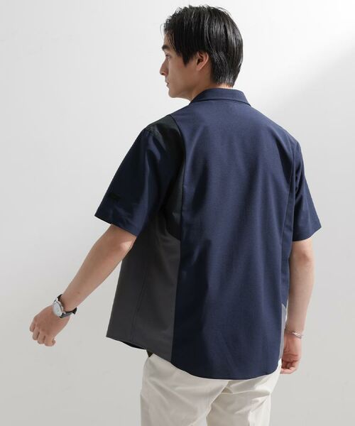 kiyoko　JURGEN LEHL 幾何学模様 半袖シャツ 新品未使用♡ セール】 サイド切り替え 半袖シャツ （シャツ・ブラウス