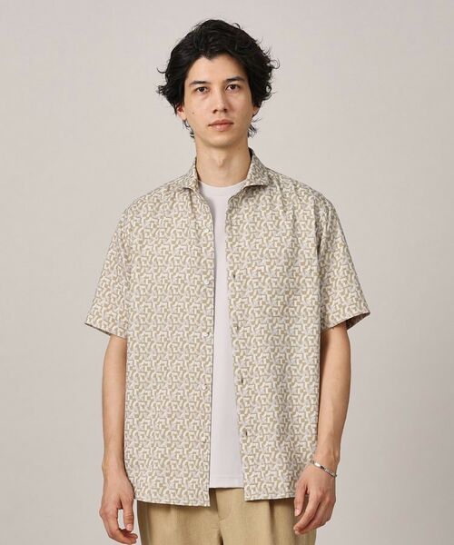 TAKEO KIKUCHI / タケオキクチ シャツ・ブラウス | マイクロパズル柄 半袖シャツ | 詳細13