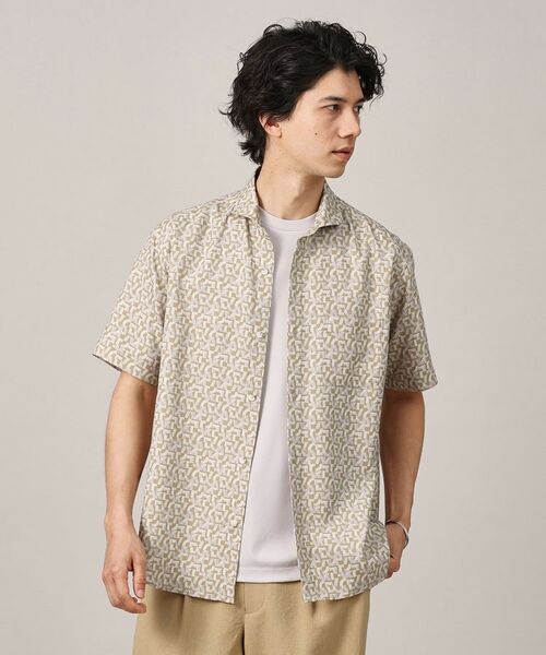 TAKEO KIKUCHI / タケオキクチ シャツ・ブラウス | マイクロパズル柄 半袖シャツ | 詳細14