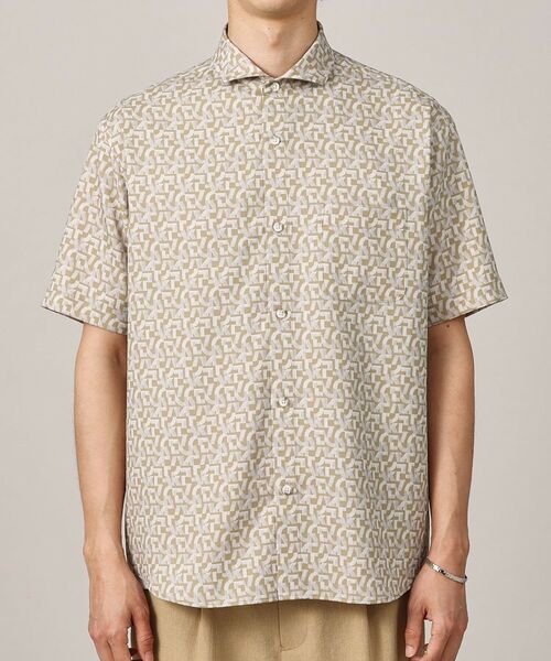 TAKEO KIKUCHI / タケオキクチ シャツ・ブラウス | マイクロパズル柄 半袖シャツ | 詳細2