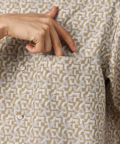 TAKEO KIKUCHI / タケオキクチ シャツ・ブラウス | マイクロパズル柄 半袖シャツ | 詳細7