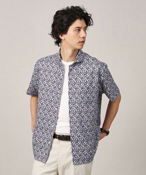 TAKEO KIKUCHI / タケオキクチ シャツ・ブラウス | マイクロパズル柄 半袖シャツ | 詳細9