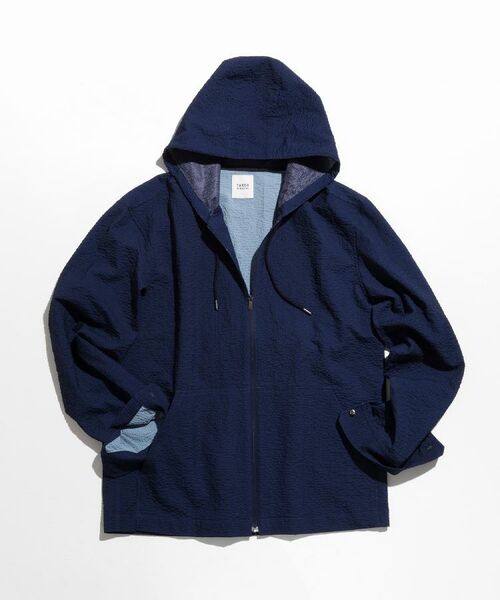 TAKEO KIKUCHI / タケオキクチ パーカー | 【軽羽織】リップル プリント シャツパーカ | 詳細1