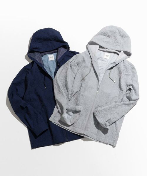 TAKEO KIKUCHI / タケオキクチ パーカー | 【軽羽織】リップル プリント シャツパーカ | 詳細10