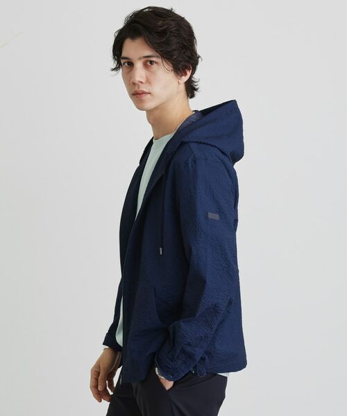 TAKEO KIKUCHI / タケオキクチ パーカー | 【軽羽織】リップル プリント シャツパーカ | 詳細17