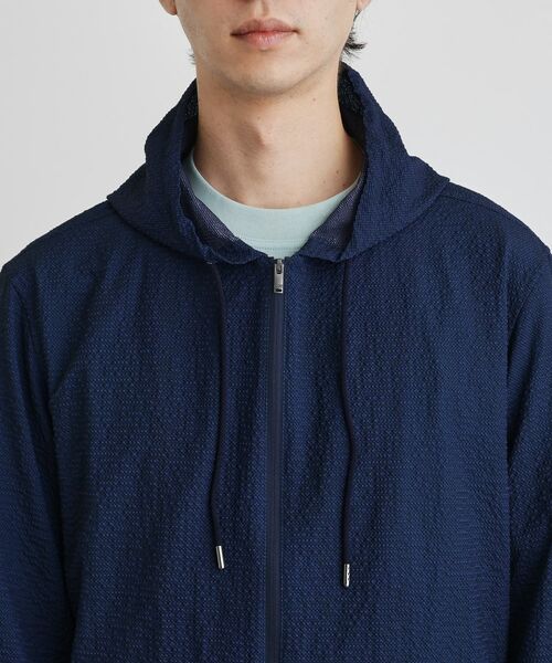 TAKEO KIKUCHI / タケオキクチ パーカー | 【軽羽織】リップル プリント シャツパーカ | 詳細5