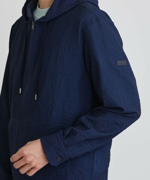 TAKEO KIKUCHI / タケオキクチ パーカー | 【軽羽織】リップル プリント シャツパーカ | 詳細6