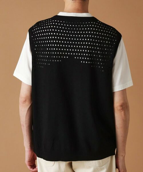 TAKEO KIKUCHI / タケオキクチ ニット・セーター | 透け編みニットべスト | 詳細4