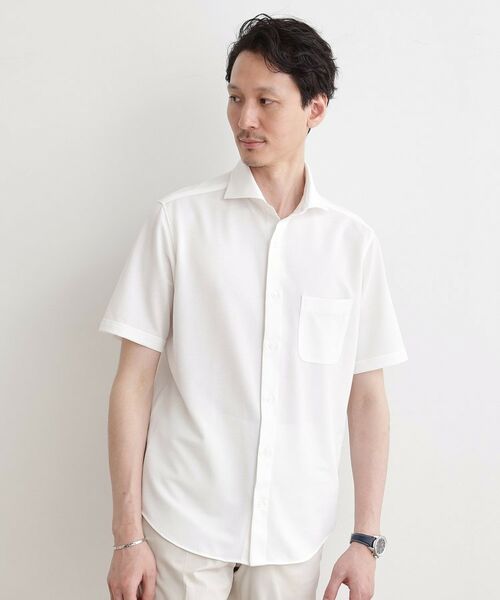 TAKEO KIKUCHI/タケオキクチ ドライカノコ シャツ ホワイト(001) 02(M) TAKEO KIKUCHI/タケオキクチ ドライカノコ シャツ ホワイト(001) 02(M)