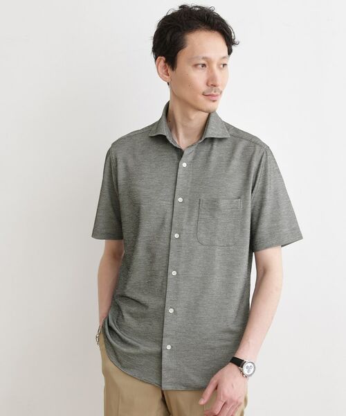 TAKEO KIKUCHI/タケオキクチ ドライカノコ シャツ チャコールグレー(014) 04(LL) TAKEO KIKUCHI/タケオキクチ ドライカノコ シャツ チャコールグレー(014) 04(LL)