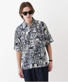 TAKEO KIKUCHI / タケオキクチ シャツ・ブラウス | 【THE FLAGSHIP】アーカイブ切手柄半袖シャツ