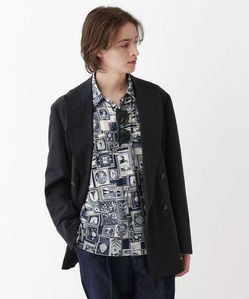 TAKEO KIKUCHI / タケオキクチ シャツ・ブラウス | 【THE FLAGSHIP】アーカイブ切手柄半袖シャツ | 詳細12