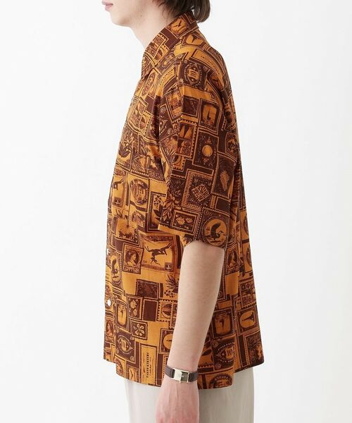 TAKEO KIKUCHI / タケオキクチ シャツ・ブラウス | 【THE FLAGSHIP】アーカイブ切手柄半袖シャツ | 詳細2