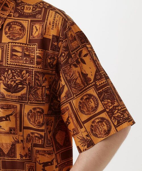 TAKEO KIKUCHI / タケオキクチ シャツ・ブラウス | 【THE FLAGSHIP】アーカイブ切手柄半袖シャツ | 詳細5