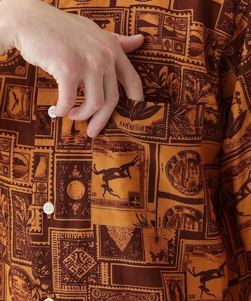 TAKEO KIKUCHI / タケオキクチ シャツ・ブラウス | 【THE FLAGSHIP】アーカイブ切手柄半袖シャツ | 詳細6