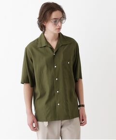 TAKEO KIKUCHI / タケオキクチ シャツ・ブラウス | 【THE FLAGSHIP】変形オープンカラー 半袖シャツ