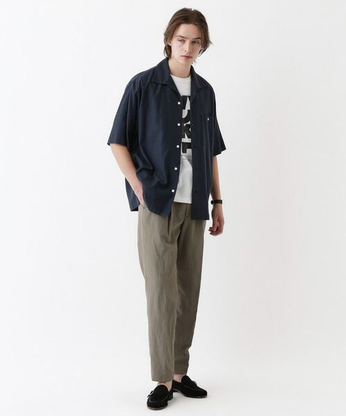 TAKEO KIKUCHI / タケオキクチ シャツ・ブラウス | 【THE FLAGSHIP】変形オープンカラー 半袖シャツ | 詳細16